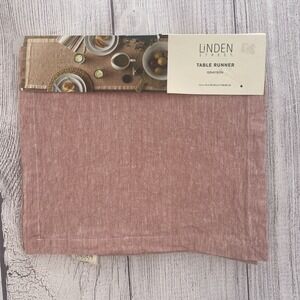 Linden Street Table Runner 14x72 Blush Pink Linen Spring Easter Baby Shower